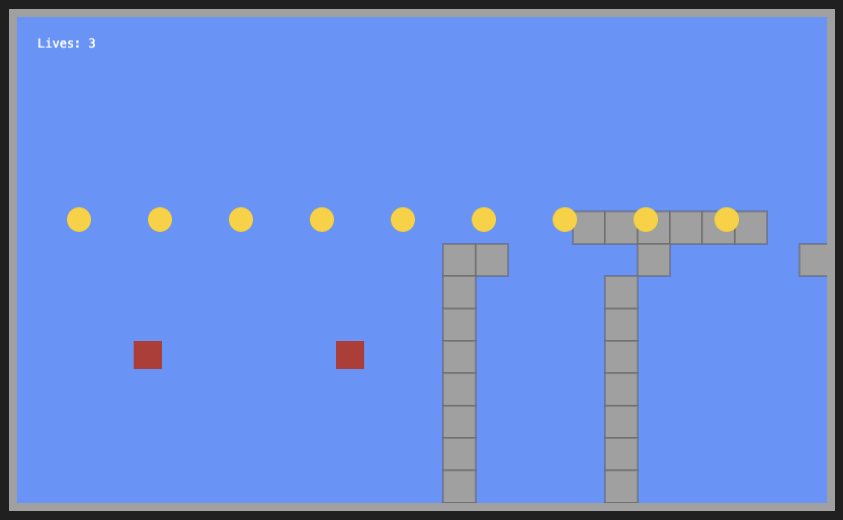 The Mario Bros game by Muse Glimmer has no Mario character and no floor.